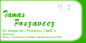 tamas poszavecz business card